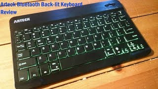 Arteck Bluetooth Keyboard Review [upl. by Nonek]