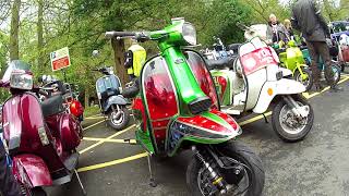 Kippax scooter club amp chums at Knaresborough 2018 [upl. by Margarita263]