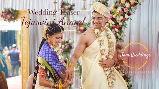 Tejasvini Anand Wedding Teaser  Balan Farms Bangalore [upl. by Anaeirb]