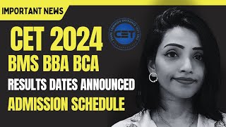 BMS BBA BCA CET 2024 PHASE 2 RESULT DATE CAP ROUND amp MERIT LIST SCHEDULE ANNOUNCED mediamentor [upl. by Reg116]