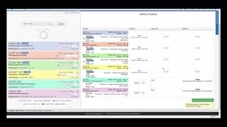 Visual Schedule Builder Selecting Preferred Schedule [upl. by Isnan]