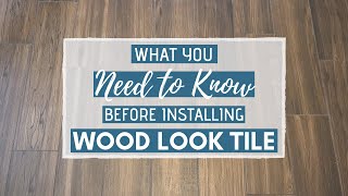 Wood Look Tile Flooring What You NEED to Know [upl. by Cully631]