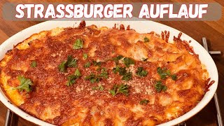 Strassburger Auflauf  leckerer Nudelauflauf mit Hackfleisch für die ganze Familie [upl. by Fry808]