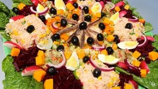 Salad RecipeRecette de Salade سلطة مغربية Cuisine Marocaine [upl. by Azar67]