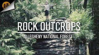 Rock Outcrops in the Allegheny National Forest PA Wilds [upl. by Ecnaiva]