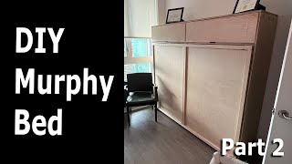 Building a Horizontal Murphy Bed with Cabinets  Part 2 [upl. by Yerrok]