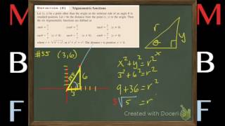 Find all 6 trigonometric ratios given a point [upl. by Nerag]