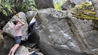 Squamish Bouldering Primal Urge V10 [upl. by Lukin]