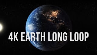 4K Earth Rotating Half Hour Loop  Relaxing Screensaver [upl. by Christie]