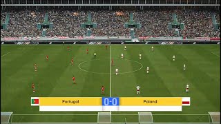 Portugal vs Poland  Uefa Nations League  Live Football Match  4K [upl. by Ydderf]