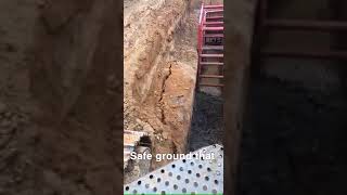 trench soil collapse [upl. by Solitta668]