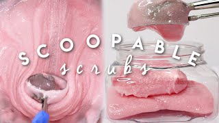 How to make Scoopable Scrubs  Foaming Scrub Recipe [upl. by Hufnagel891]