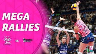 MEGA RALLIES of the match Milano  Conegliano  Lega Volley Femminile 202425 [upl. by Anaiek]