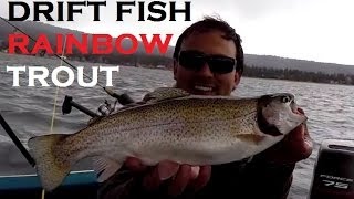 Big Bear Lake How to Drift Fish Rainbow Trout [upl. by Quartus]