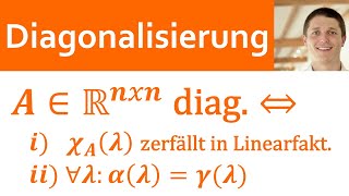 📘 Diagonalisierung 02  Kriterium für Matrizen viele Übungen Matrix diagonalisierbar  UNCUT [upl. by Ayouqes]