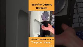 How to test the hardness of your scarifier TCT carbide cutters scarifiers surfaceprep [upl. by Tollman]