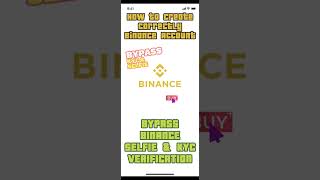 Bypass binance kyc Bypass binance selfie Create account correctly new method to bypass kyc amp selfie [upl. by Darooge]