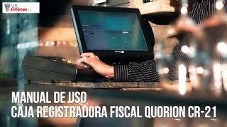 ¿Cómo emito una Factura por Departamento en la Caja Registradora Fiscal Quorion CR21 [upl. by Isawk]