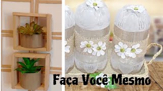 IDEIAS LINDAS PARA DECORAR BANHEIRO E COZINHA  Faça Você Mesmo com garrafa pet [upl. by Aisaim]