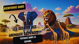 Bienvenue dans les secrets des animaux sauvages  Voyagez dans la savane [upl. by Einnoj]