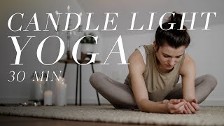 Yoga für den unteren Rücken  Verspannungen lösen amp zur Ruhe kommen  30 Min Candlelight Yoga [upl. by Prussian]