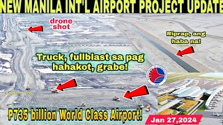 NEW MANILA INTL AIRPORTBulacan AirportSMC PROJECTJan 272024build3xbuildbettermore [upl. by Suillenroc]