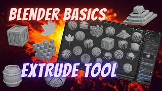 Blender Basics Part 8  Extrude Tool [upl. by Goode869]