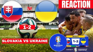 Slovakia vs Ukraine 12 Live Stream Euro 2024 Football Match Score Commentary Highlights en Direct [upl. by Tilden]