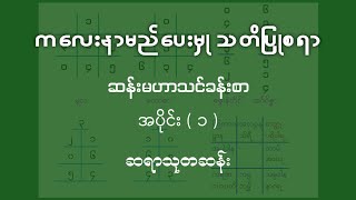 ကလေးနာမည်ပေးမှု သတိပြုစရာ  ၁ [upl. by Assilem]