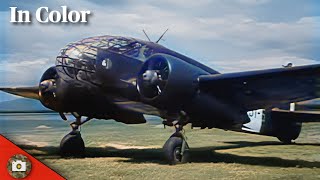 Caproni Ca311 bomber  Regia Aeronautica  italian air force in ww2 Colorized amp Enhanced [upl. by Cummine]