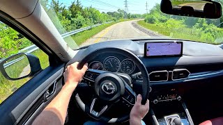 2023 Mazda CX5 Carbon Edition  POV Test Drive Binaural Audio [upl. by Einhpad]