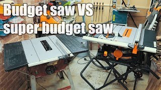 Budget table saw vs super budget table saw  Evolution vs Einhell [upl. by Faro]