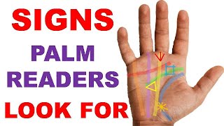 Signs Palm Readers Look For  Overview for Reading Palm Lines [upl. by Oremo179]