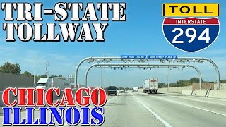 I294 North  TriState Tollway  Chicago  Illinois  4K Highway Drive [upl. by Ydahs347]