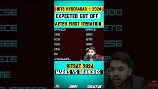 BITS Hyderabad Expected cutoff for all branch updated after Iteration 1 🔴  Get college at 200 marks [upl. by Queridas586]