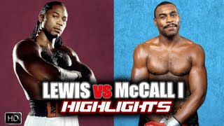 Lennox Lewis vs Oliver McCall  Full Fight  Highlights HD [upl. by Maryanne]