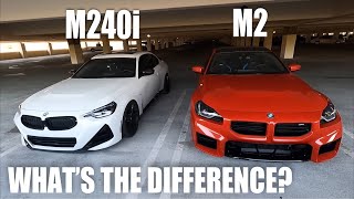 2024 BMW M2 vs M240i Comparison  InteriorExteriorEngine [upl. by Sender]