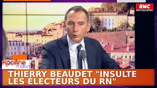 Thierry Beaudet Premier ministre  quotIl insulte les électeurs du RNquot dénonce Laurent Jacobelli [upl. by Ailasor]