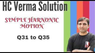 HC Verma Solution Chapter12 Q31 to Q35 Simple Harmonic Motion  by Ashish Bajpai [upl. by Anyrtak922]