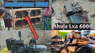 4 Bass✅  Audiotone 1000 Watt speaker ✅Bass ka baap hai 🤘 Ahuja Lxa 6000 Watt amplifier [upl. by Nroht]