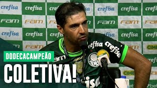 COLETIVA ABEL FERREIRA  PALMEIRAS DODECACAMPEÃO BRASILEIRO [upl. by Bentlee]