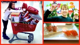 Sushi and Holiday Shopping ❄ Vlogmas 5 2012 [upl. by Klarika]