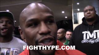 FLOYD MAYWEATHER GIVES CAMP UPDATE quotME MY DAD AND ROGERCHEMISTRY IS GOING EXTREMELY WELLquot [upl. by Ydnec]