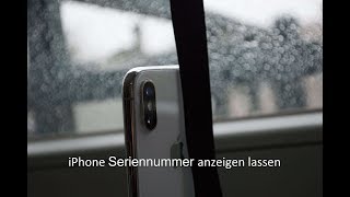 iPhone Seriennummer anzeigen lassen [upl. by Ylrebmi]