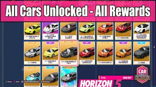 Forza Horizon 5 All Cars Unlocked  All Car Collection Rewards in 2023 [upl. by Rolat]