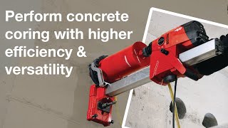 Hilti DD 160 Core Drill  Perform concrete coring with higher efficiency amp versatility [upl. by Yggep]