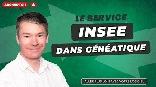 Le service INSEE dans Généatique [upl. by Short]