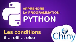 Apprendre Python  Structures conditionnelles if elif else [upl. by Enitsyrk169]