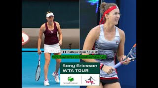 2010 Pattaya City SF  Vera Zvonareva vs Yaroslava Shvedova Highlights [upl. by Aitital]