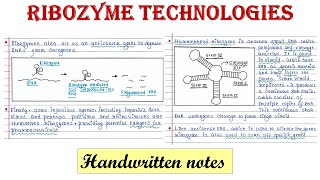 Ribozyme Technologies [upl. by Sokim]